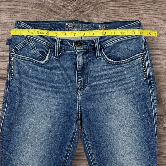 Rock & Republic Women's Fixx Skinny Jeans Medium Wash Raw Hem Sz:6M - Picture 7 of 11